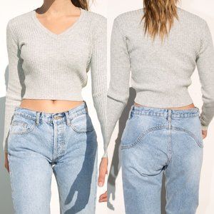 Brandy Melville Gray Wool Milena Sweater